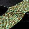 Natural Turquoise Gemstone Grade AA Micro Faceted Rondelle 4X3MM Loose Beads (P89)