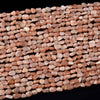 Natural Sunstone Gemstone 4-7MM Pebble Nugget Loose Beads (D414)