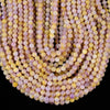 Yellow Pink Jade Gemstone Round 6MM Loose Beads 14.5 inch Full Strand (80020219-D628)