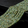 Natural Rare Green Apatite Gemstone Grade AAA Micro Faceted Round 2MM 3MM 4MM Loose Beads 15 inch Full Strand (P100)