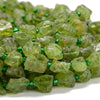 Natural Rough Peridot Gemstone Grade AAA Nugget 6-8MM 8-10MM Loose Beads (D602)