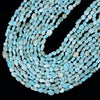 Natural Dominican Larimar Gemstone Pebble Nugget 6-8MM Loose Beads (D641)