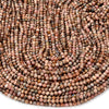 Natural Argentina Rhodochrosite Gemstone Grade AA 4MM Micro Faceted Round Loose Beads 15 inch Full Strand (80018204-P95)