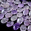 Natural Lavender Amethyst Gemstone 27X18MM Oval Loose Beads (D423)