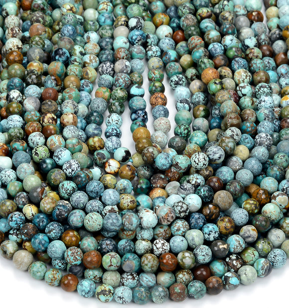 Natural Turquoise Gemstone Round 4MM 5MM Loose Beads (P84)