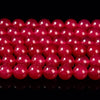Ruby Red Color Jade Gemstone Round 8MM Loose Beads 14.5 inch Full Strand (80020095-D618)