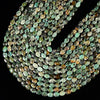 Natural African Turquoise Gemstone Micro Faceted Oval 8X6MM Loose Beads 7.5 inch Half Strand (80021471-D717)