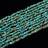 100% Genuine Natural Blue Turquoise Gemstone Pebble Nugget Chip 3-4MM Loose Beads (D613)