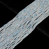 Natural Aquamarine Gemstone Grade AA Micro Faceted Round 3MM Loose Beads 15 inch Full Strand (80020509-P115)