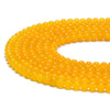 Yellow Jade Gemstone Round 6MM Loose Beads 14.5 inch Full Strand (80020227-D628)