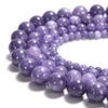 Lavender Purple Jade Gemstone Round 4MM 6MM 8MM 10MM Loose Beads (D547)