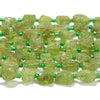 Natural Rough Peridot Gemstone Grade AAA Nugget 6-8MM 8-10MM Loose Beads (D602)