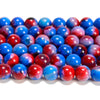 Red Blue Fire Agate Gemstone Round 10MM Loose Beads (D708)