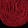 Ruby Red Color Jade Gemstone Round 4MM Loose Beads 14.5 inch Full Strand (80020069-D616)