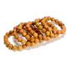 Natural Golden Sandalwood Round Bracelet 6MM 8MM 10MM 12MM 7.5 inch Strand (S58)