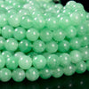Green Jade Gemstone Round 8MM Loose Beads 14.5 inch Full Strand (80020230-D629)