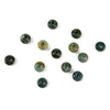 Natural Green Moss Agate Gemstone Large Hole Beads Rondelle Donut 14MM BULK LOT 2,6,12,24,50 Beads (80021190-S63)