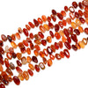 Natural Carnelian Agate Gemstone Stick Pebble Chip 14-26MM Loose Beads (D715)