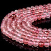 Natural Strawberry Quartz Gemstone Grade AAA 5MM Micro Faceted Round Loose Beads 15 inch Full Strand (80018264-P100)