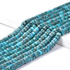 Aqua Blue Silver Inclusion Sea Sediment Imperial Jasper Gemstone Grade AAA Heshi Rondelle 6X3MM Loose Beads (D501)