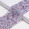 Purple Blue Jade Gemstone Round 4MM Loose Beads 14.5 inch Full Strand (80020082-D617)