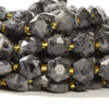 Natural Larvikite Labradorite Gemstone Micro Faceted Hexagon Star 11MM Loose Beads 7.5 inch Half Strand (80021531-D722)