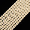 Ivory White Lava Gemstone Rondelle 8X4MM Loose Beads (D648)