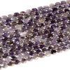 Natural Amethyst Gemstone Micro Faceted Oval 11X7MM Loose Beads 7.5 inch Half Strand (80021479-D718)