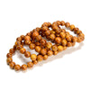 Natural Golden Sandalwood Round Bracelet 6MM 8MM 10MM 12MM 7.5 inch Strand (S58)