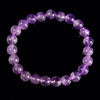 Natural Lavender Amethyst Gemstone Round Bracelet 8MM 7.5 inch Strand (80020981-S54)