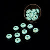 Turquoise Gemstone Large Hole Beads Rondelle Donut 14MM BULK LOT 2,6,12,24,50 Beads (80021207-S62)