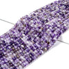 Natural Amethyst Gemstone Grade A Micro Faceted Rondelle 5X4MM Loose Beads (P93)