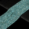 Natural Aqua Apatite Gemstone Grade AAA Round 4MM 5MM 6MM Loose Beads (D685)