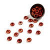 Natural Brecciated Red Jasper Gemstone Large Hole Beads Rondelle Donut 14MM BULK LOT 2,6,12,24,50 Beads (80021182-S63)