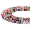 Multi Color Jade Gemstone Round 8MM Loose Beads 14.5 inch Full Strand (80020240-D629)
