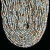 Natural Chrysocolla Gemstone Micro Faceted Round 4MM Loose Beads 15 inch Full Strand (80020507-P114)