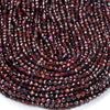 4MM Natural Red Garnet Gemstone Micro Faceted Round Loose Beads 15.5 inch Full Strand (80017909-P83)