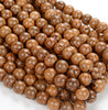 Natural African Senna Siamea Wood Mala Meditation Beads Round 6MM 8MM 10MM 12MM Loose Beads 16 inch BULK LOT (11-W0)