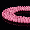 Pink Matte Jade Gemstone Round 8MM Loose Beads 15 inch Full Strand (80020615-D656)
