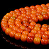 6MM Orange Turquoise Gemstone Round Loose Beads (P81)