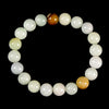 Natural Multi Color Burma Jade Gemstone Grade AA Round Bracelet 9-10MM 7.5 inch Strand (80021377-S57)