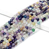 Natural Rainbow Fluorite Gemstone Grade A 6MM Micro Faceted Round Loose Beads 15 inch Full Strand (80018256-P100)