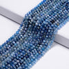 Natural Blue Kyanite Gemstone Grade AAA Round 5MM Loose Beads 7 inch Half Strand (80020685-P118)