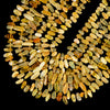 Natural Yellow Opal Gemstone Stick Pebble Chip 9-17MM Loose Beads (D713)