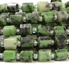 Natural Ruby Zoisite Gemstone Faceted Round Tube Hexagon 10X8MM Loose Beads (D723)