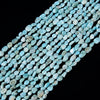 Natural Dominican Larimar Gemstone Pebble Nugget 6-8MM Loose Beads (D641)