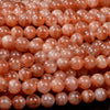 Rainbow Lattice Sunstone Gemstone Grade AA Round 4MM 5MM 6MM 7MM 8MM Loose Beads (D446)