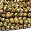 Yellow Yooperlite UV Reactive Gemstone Round 8MM Loose Beads (D484)