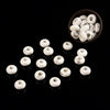 Natural Natural Howlite Gemstone Large Hole Beads Rondelle Donut 14MM BULK LOT 2,6,12,24,50 Beads (80021213-S62)