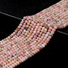 Natural Argentina Rhodochrosite Gemstone Micro Faceted Rondelle 5X4MM Loose Beads (P90)
